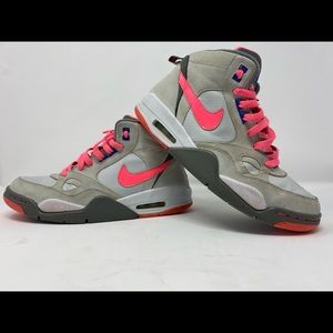 Nike Air Flight 2013 pink gray girls 7y